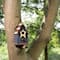 Glitzhome® 9" Solid Wood & Metal Rustic Style Birdhouse